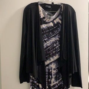NWT tie-dye maxi dress w/ jacket